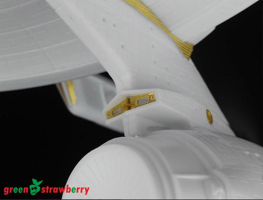 Star Trek TOS Enterprise 1701-A Refit 1/537 Scale Photoetch Detail Set for AMT by Green Strawberry - Click Image to Close