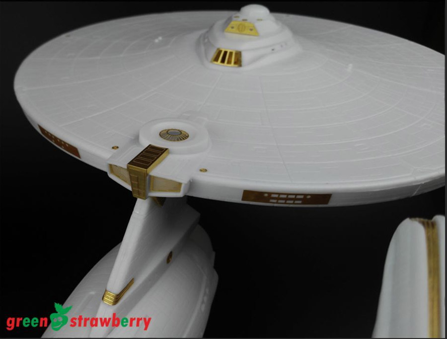 Star Trek TOS Enterprise 1701-A Refit 1/537 Scale Photoetch Detail Set for AMT by Green Strawberry - Click Image to Close