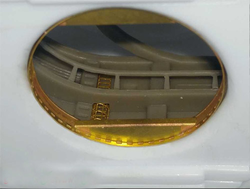 Star Trek Deep Space Nine U.S.S. Defiant 1/420 Scale Hangars Photoetch and Resin Detail Set by Green Strawberry - Click Image to Close