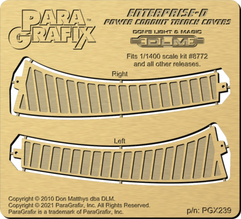 Star Trek TNG Enterprise 1701-D 1-1400 Scale Power Conduit Trench Covers Photo-Etch Detail Set - Click Image to Close