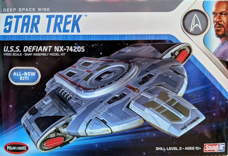 Star Trek Deep Space Nine U.S.S. Defiant 1/1000 Scale Model Kit by Polar Lights - Click Image to Close