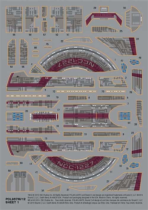 Star Trek Discovery U.S.S. Shenzhou 1/2500 Scale Model Kit by Polar Lights - Click Image to Close