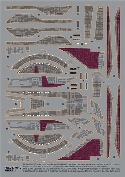 Star Trek Discovery U.S.S. Shenzhou 1/2500 Scale Model Kit by Polar Lights - Click Image to Close