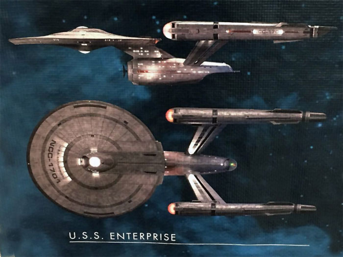 Star Trek Discovery Enterprise NCC-1701 1/1000 Scale Aztec Decals Sheet - Click Image to Close