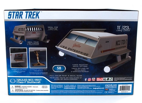 Star Trek Galileo Shuttlecraft 1/32 Scale Model Kit by Polar Lights - Click Image to Close