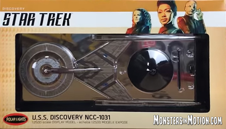 Star Trek Discovery USS Discovery 1/2500 Scale Finished Display by Polar Lights - Click Image to Close