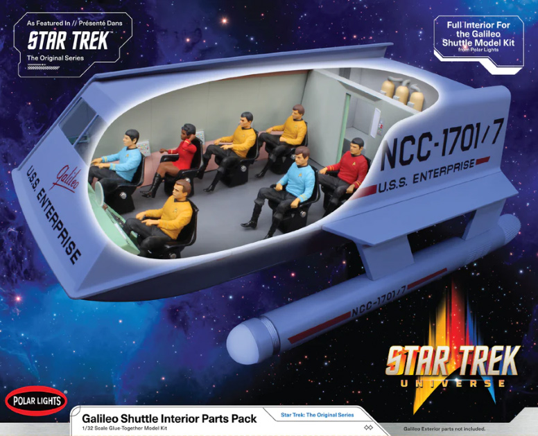 Star Trek Galileo Shuttlecraft Interior Parts Only 1/32 Scale Model Kit Upgrade Set - Click Image to Close