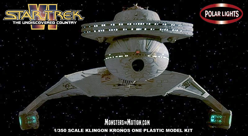 Star Trek VI Klingon Kronos One K't'inga Class Battle Cruiser 1/350 Scale Model Kit by Polar Lights - Click Image to Close