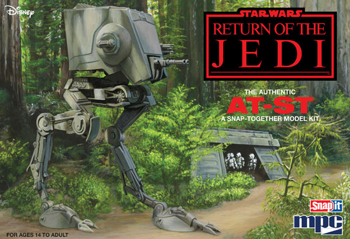 Star Wars Return of the Jedi AT-ST Walker MPC Snap Model Kit - Click Image to Close