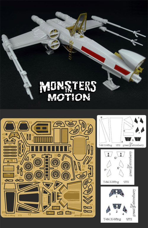 Star Wars X-Wing 1/72 Scale Photoetch and Detail Set by Green Strawberry - Click Image to Close