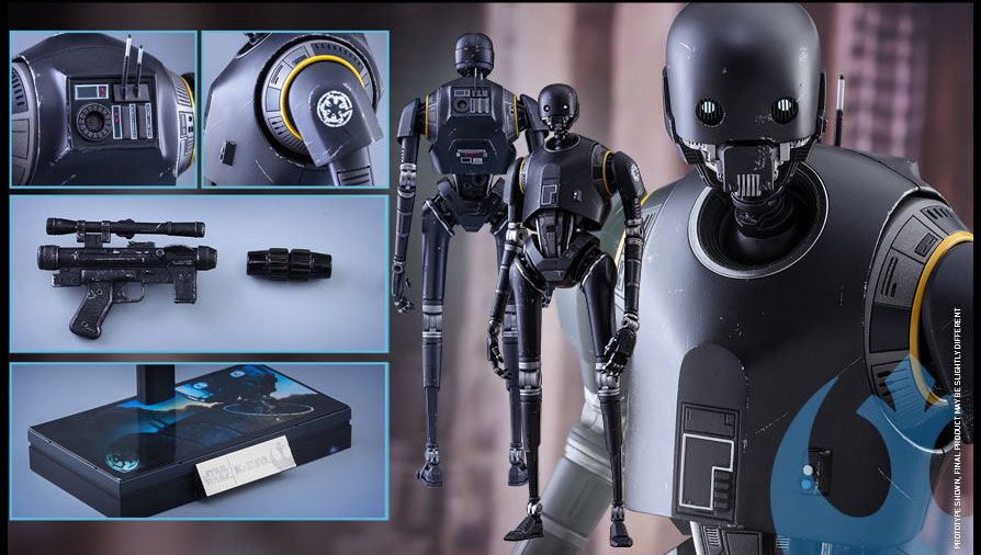 Star Wars Rogue One K-2SO Droid 1/6 Scale Figure by Hot Toys - Click Image to Close