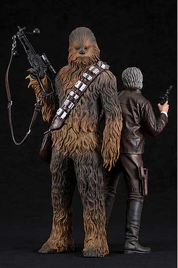 Star Wars The Force Awakens Han and Chewie ARTFX Figures - Click Image to Close