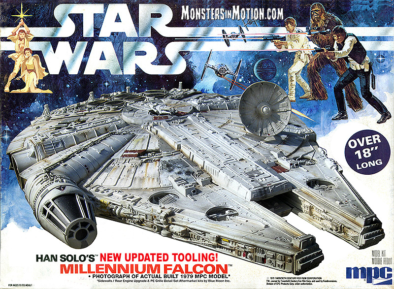 Star Wars A New Hope Millennium Falcon 1/72 Scale Model Kit by MPC (Upgraded Tooling!) - Click Image to Close