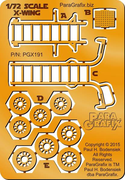 Star Wars X-Wing 1/72 Scale Photoetch Detail Upgrate Set - Click Image to Close