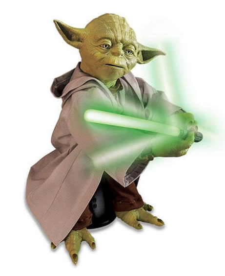 Star Wars Legendary Jedi Master Yoda Interactive Jedi Trainer Figure - Click Image to Close