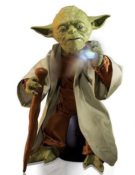 Star Wars Legendary Jedi Master Yoda Interactive Jedi Trainer Figure - Click Image to Close