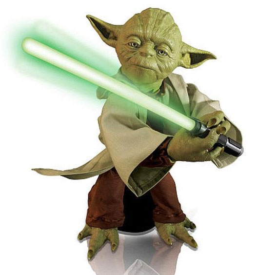 Star Wars Legendary Jedi Master Yoda Interactive Jedi Trainer Figure - Click Image to Close