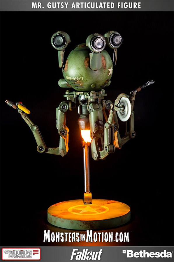 Fallout Mr. Gutsy Deluxe Articulated 12" Action Figure with Sound and Lights - Click Image to Close