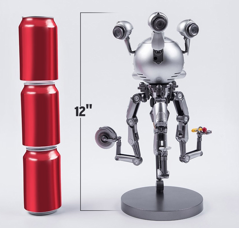 Fallout Mr. Handy Deluxe Articulated 12" Action Figure with Lights and Sound - Click Image to Close