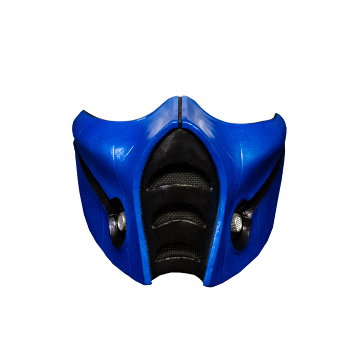 Mortal Kombat Sub-Zero Injection Plastic Collector's Mask Combat - Click Image to Close