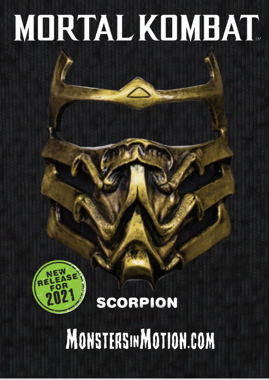 Mortal Kombat Scorpion Injection Plastic Collector's Mask - Click Image to Close
