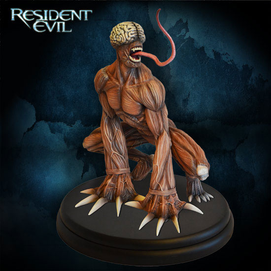 Resident Evil 1/4 Scale 15" Tall Licker Polystone Statue - Click Image to Close