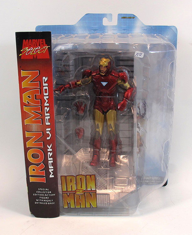 IRON MAN 2 Movie Mark VI Armor Action Figure Marvel Select Toys - Click Image to Close