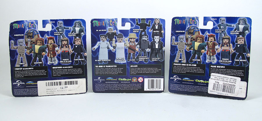 Universal Monsters Minimates Exclusive Figure Sets 3 x 2-Packs - Click Image to Close