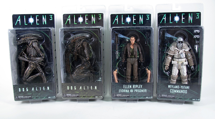 Alien 3 Set of 4 Figures (Rare Dog Alien Version) by Neca - Click Image to Close