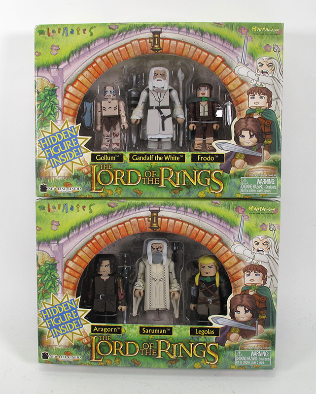 Lord of the Rings Minimates Set of 2 3 Packs with Mystery Figures - Click Image to Close