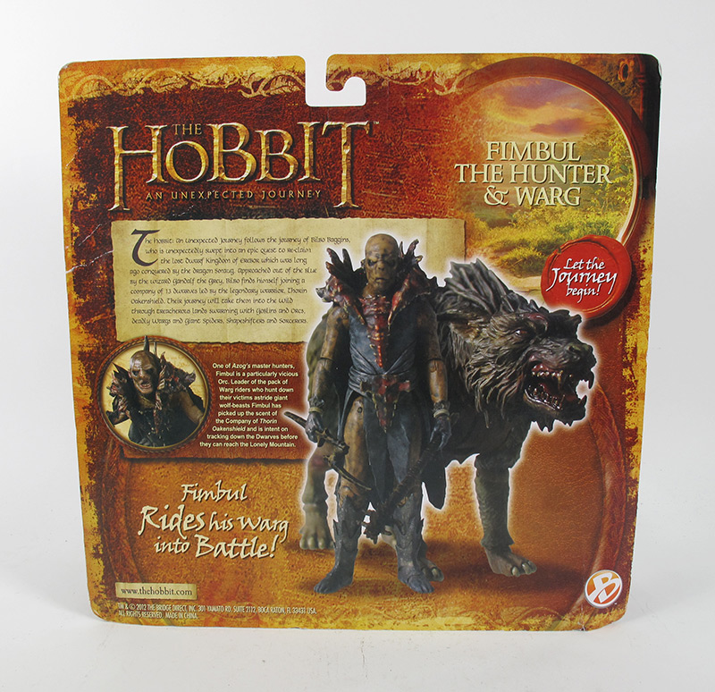 Hobbit Fimbul The Hunter & Warg Figure by Bridge - Click Image to Close