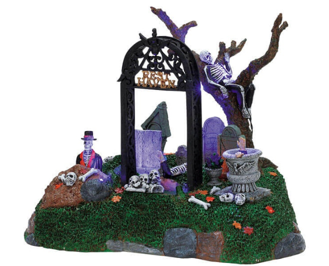 Spooky Town Restless Tombstones 2007 #74605 Retired - Click Image to Close