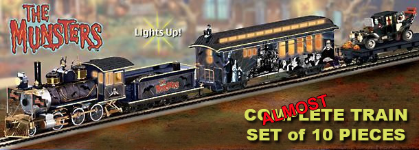 Munsters Hawthorne Village Halloween Express Electric Train Set Bachmann-Manufacturered ON30 Scale - Click Image to Close