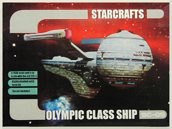 Star Trek Olympic Class Ship U.S.S. Pasteur 1/1400 Model Kit - Click Image to Close