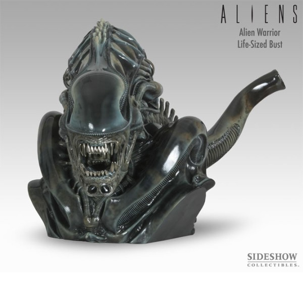 Aliens Life Size Alien Warrior Bust 1/1 Scale by Sideshow Stan Winston - Click Image to Close