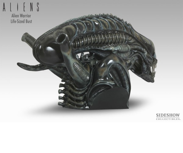 Aliens Life Size Alien Warrior Bust 1/1 Scale by Sideshow Stan Winston - Click Image to Close