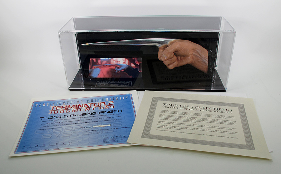 Terminator 2: Judgement Day T-1000 Stabbing Finger Prop Replica by Timeless Collectibles - Click Image to Close