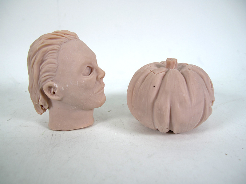 Halloween 1979 Michael Meyers Head and Pumpkin Master Sculpt - Click Image to Close