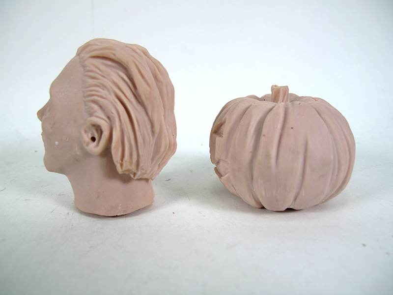 Halloween 1979 Michael Meyers Head and Pumpkin Master Sculpt - Click Image to Close