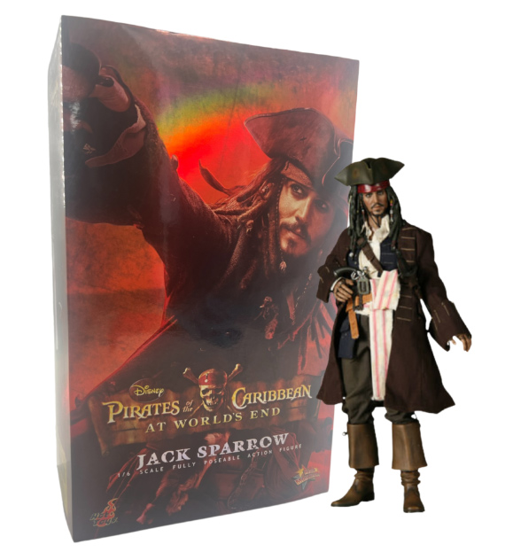 Pirates of the Caribbean at World's End Jack Sparrow 1/6 Scale Figure Hot Toys - Click Image to Close