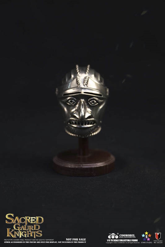 Sacred Guard Knights Face-Shaped Paktong Helmet Coo Model - Click Image to Close
