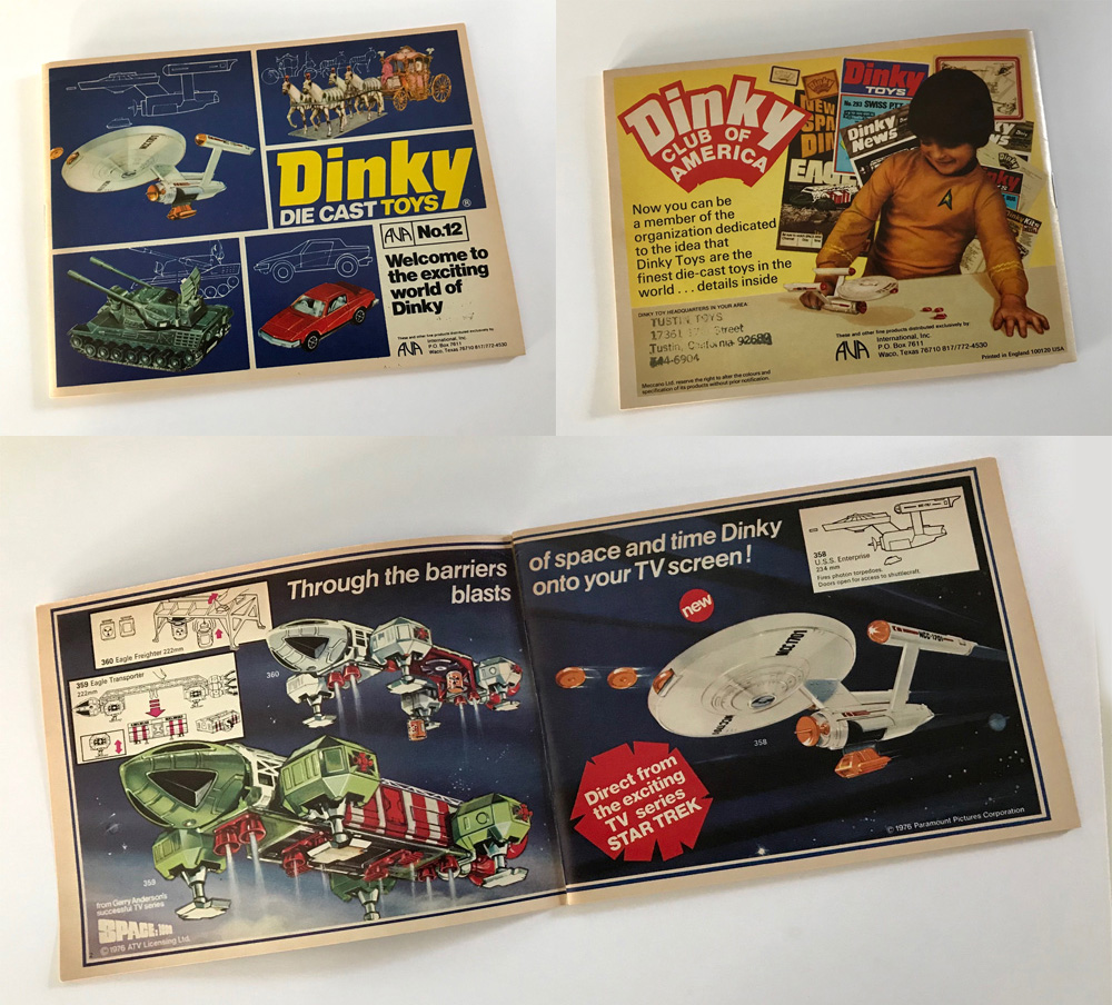 Dinky 1976 Toy Catalog 12 Star Trek / Space 1999