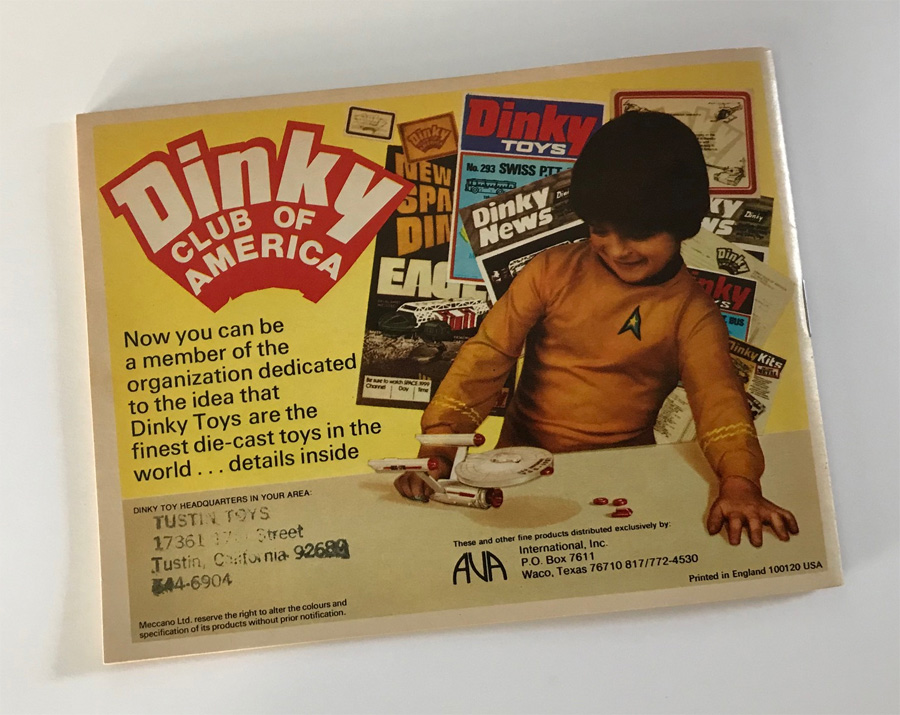 Dinky 1976 Toy Catalog #12 Star Trek / Space 1999 - Click Image to Close