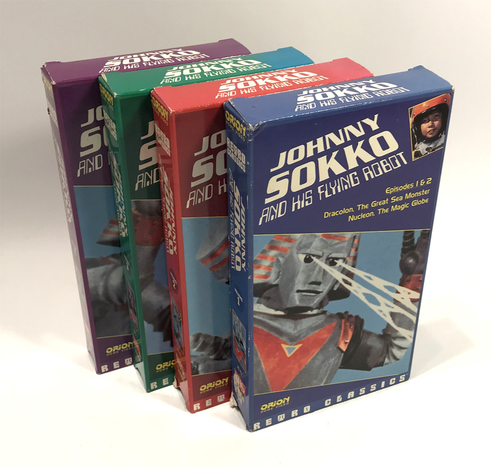 Johnny Sokko and His Flying Robot 4 VHS Collection Giant Robot - Click Image to Close