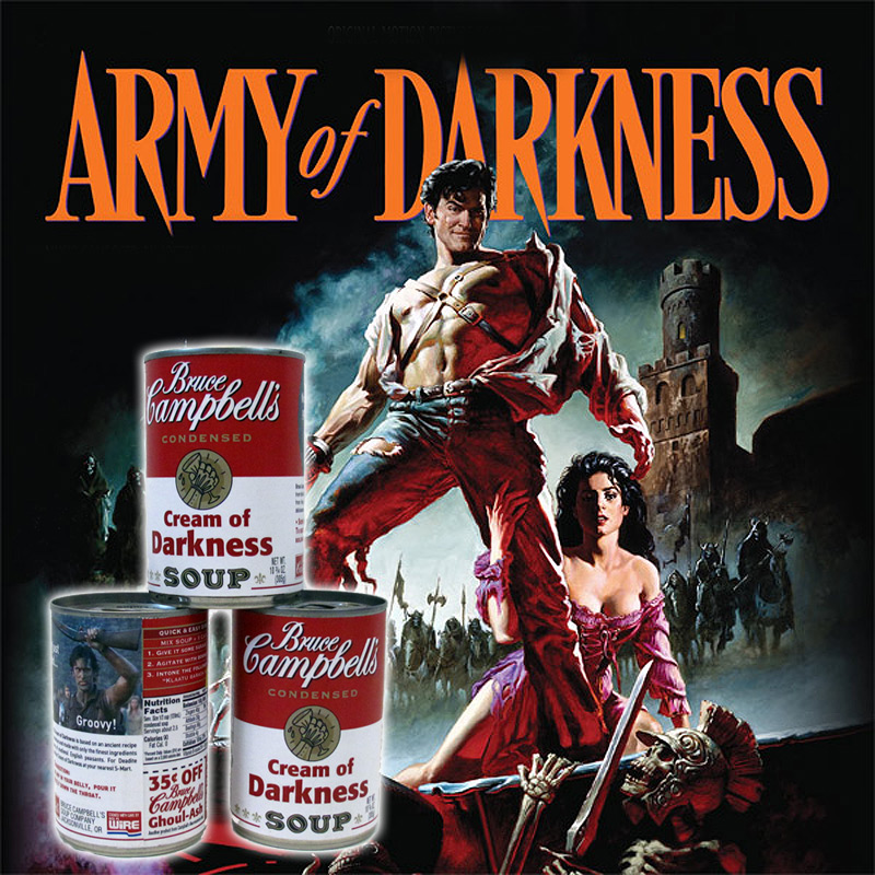 Bruce Campbell's Cream Of Darkness Soup Promo Gift Army of Darkness - Click Image to Close