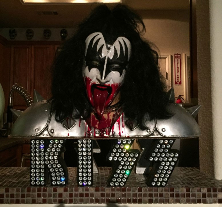 Kiss Gene Simmons Life Size Prototype Bust - Click Image to Close