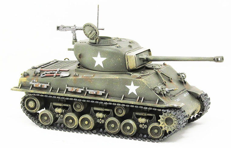 Sherman M4 Tank U.S Army WWII 1/48 Scale Aurora Re-Issue Model Kit - Click Image to Close