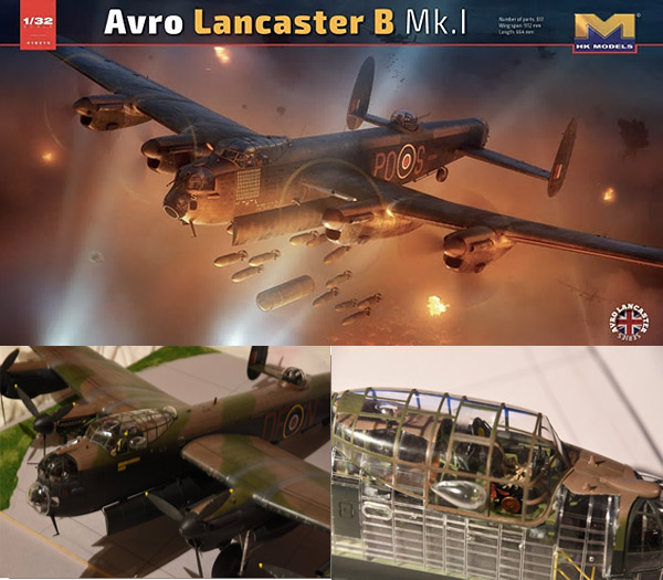 Avro Lancaster B MK.I Bomber 1/32 Scale Model kit by HK Models Japan - Click Image to Close