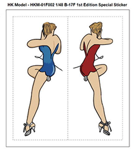 B-17F USAF Flying Fortress "Memphis Belle" 1/48 Scale Model Kit by HK Models - Click Image to Close