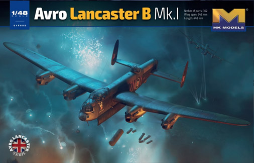 Avro Lancaster B Mk. I 1/48 Scale Model Kit by HK Models - Click Image to Close